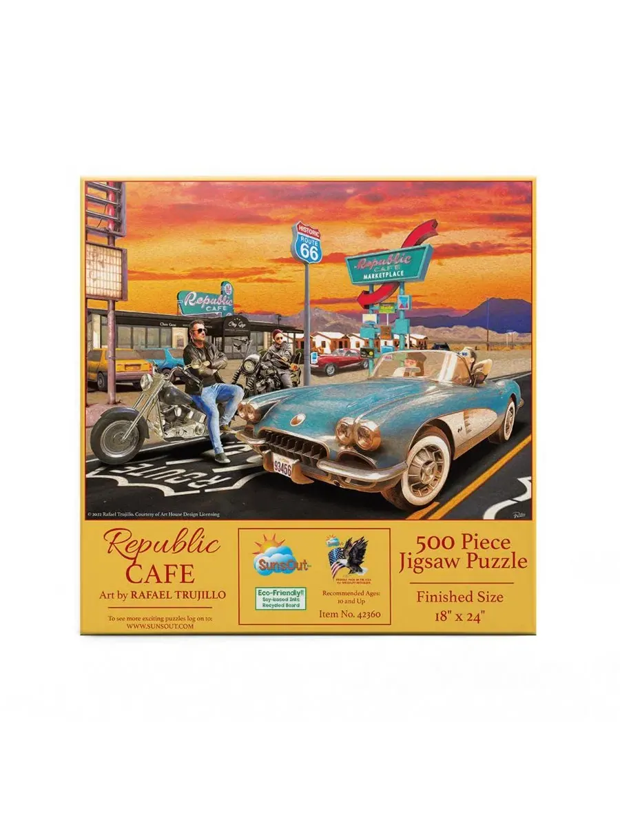Пазл Republic Cafe из 500 деталей для взрослых Sunsout — изображение 2 из 5, нет цвета