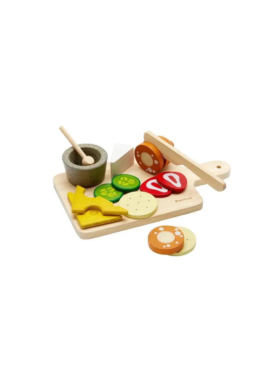Игровой набор с сырной тарелкой PlanToys Charcuterie Board