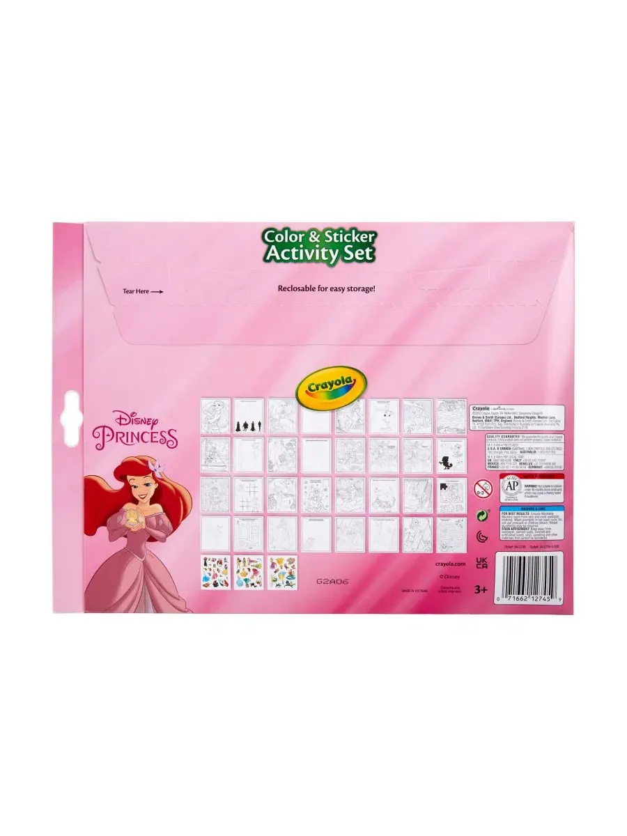 Набор для творчества с наклейками Disney Princess, 3 комплекта Crayola — изображение 2 из 9, мульти