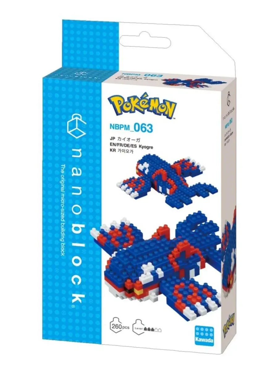 Конструктор Nanoblock Pokemon Kyogre Building Kit Bandai — изображение 3 из 3, нет цвета