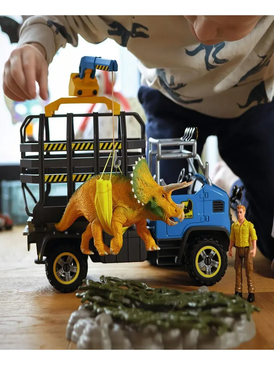 Игровой набор «Динозавры: Транспортировка динозавров» Schleich — изображение 6 из 9, мульти