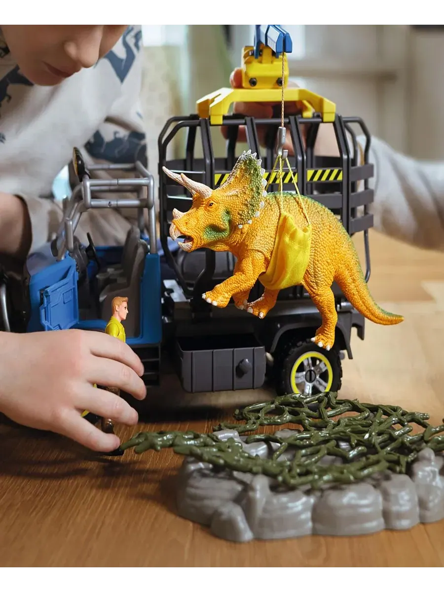 Игровой набор «Динозавры: Транспортировка динозавров» Schleich — изображение 7 из 9, мульти