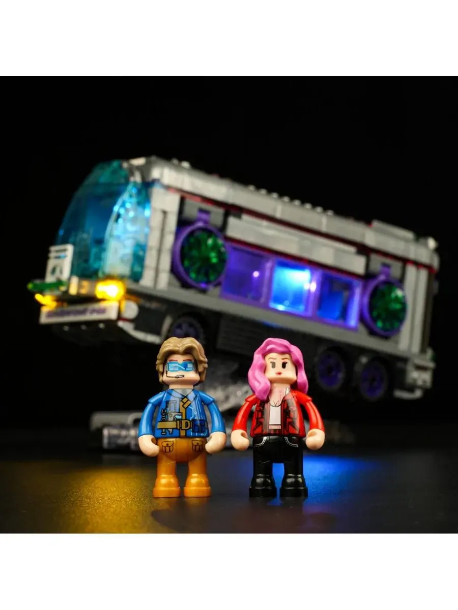 Конструктор Lumibricks 2 in 1 Future-Bus Lighting Building Bricks Set, 605 деталей — изображение 2 из 9, нет цвета