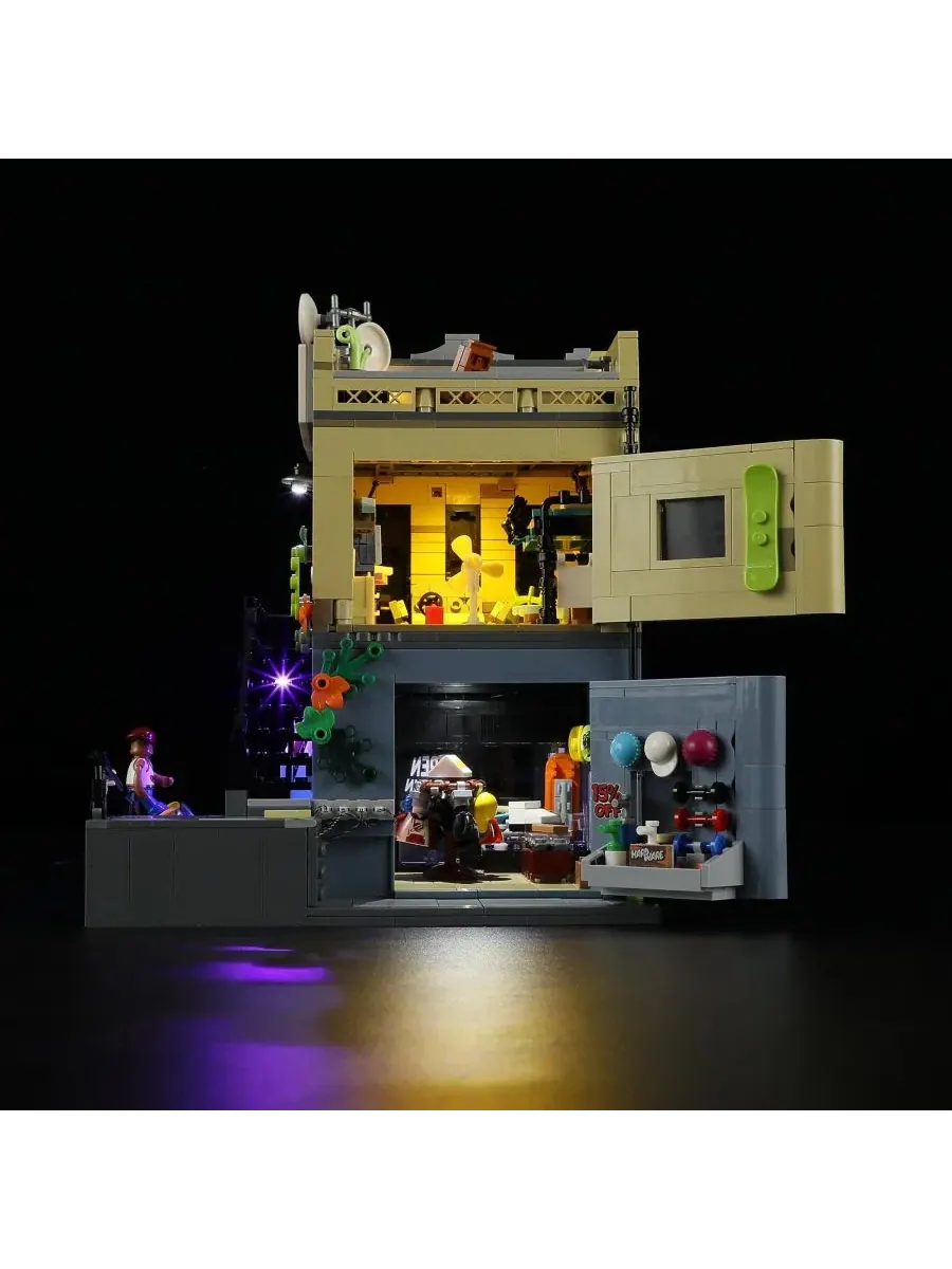 Конструктор Lumibricks Skate Shop Lighting 1573 деталей, с LED-подсветкой — изображение 2 из 10, нет цвета