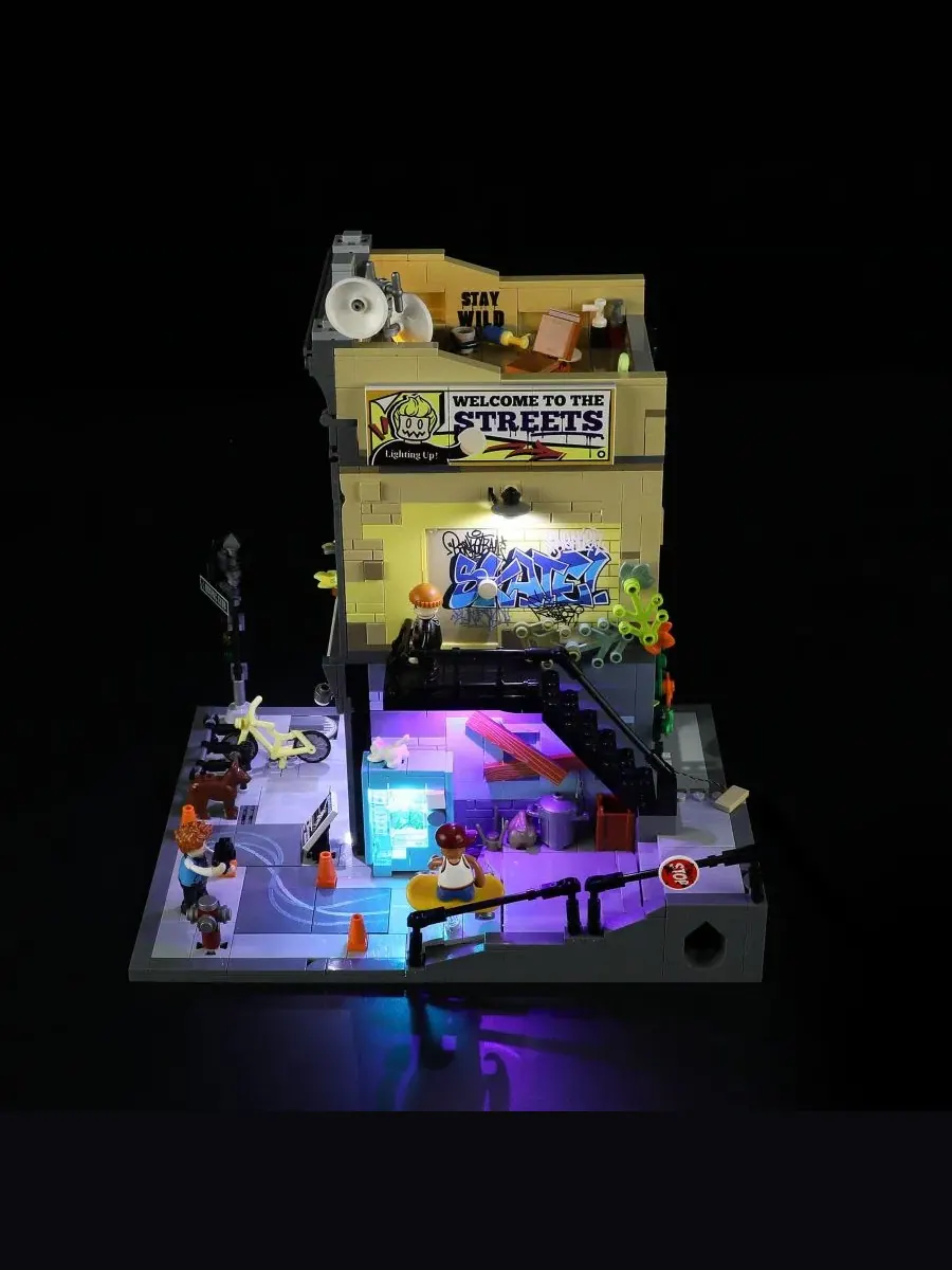 Конструктор Lumibricks Skate Shop Lighting 1573 деталей, с LED-подсветкой — изображение 4 из 10, нет цвета
