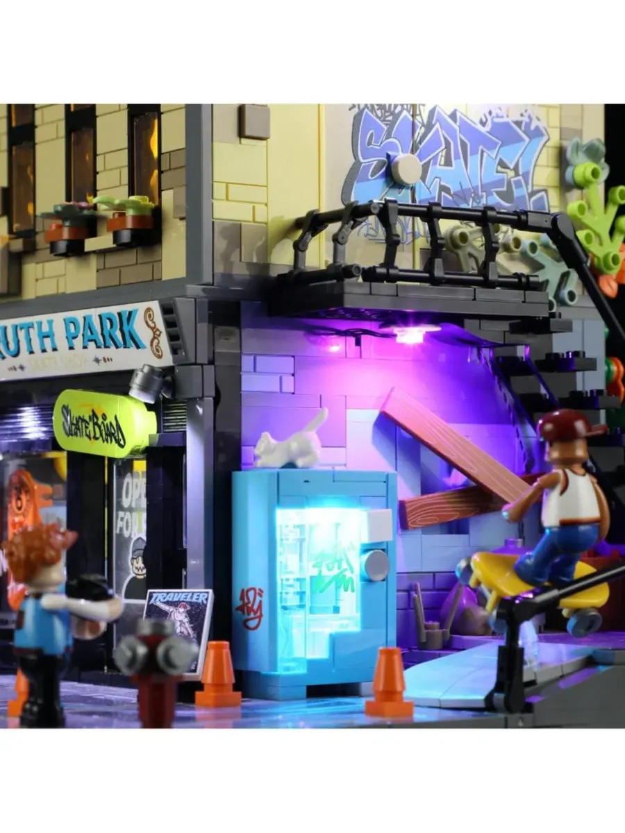 Конструктор Lumibricks Skate Shop Lighting 1573 деталей, с LED-подсветкой — изображение 10 из 10, нет цвета