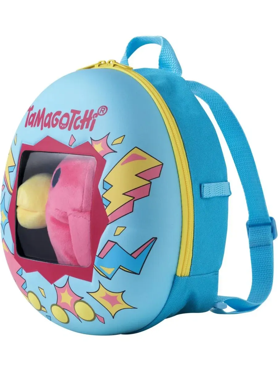 Мягкая игрушка-рюкзак Tamagotchi Adventure Companion Backpack Hashizotchi Plush Bandai — изображение 2 из 3, нет цвета