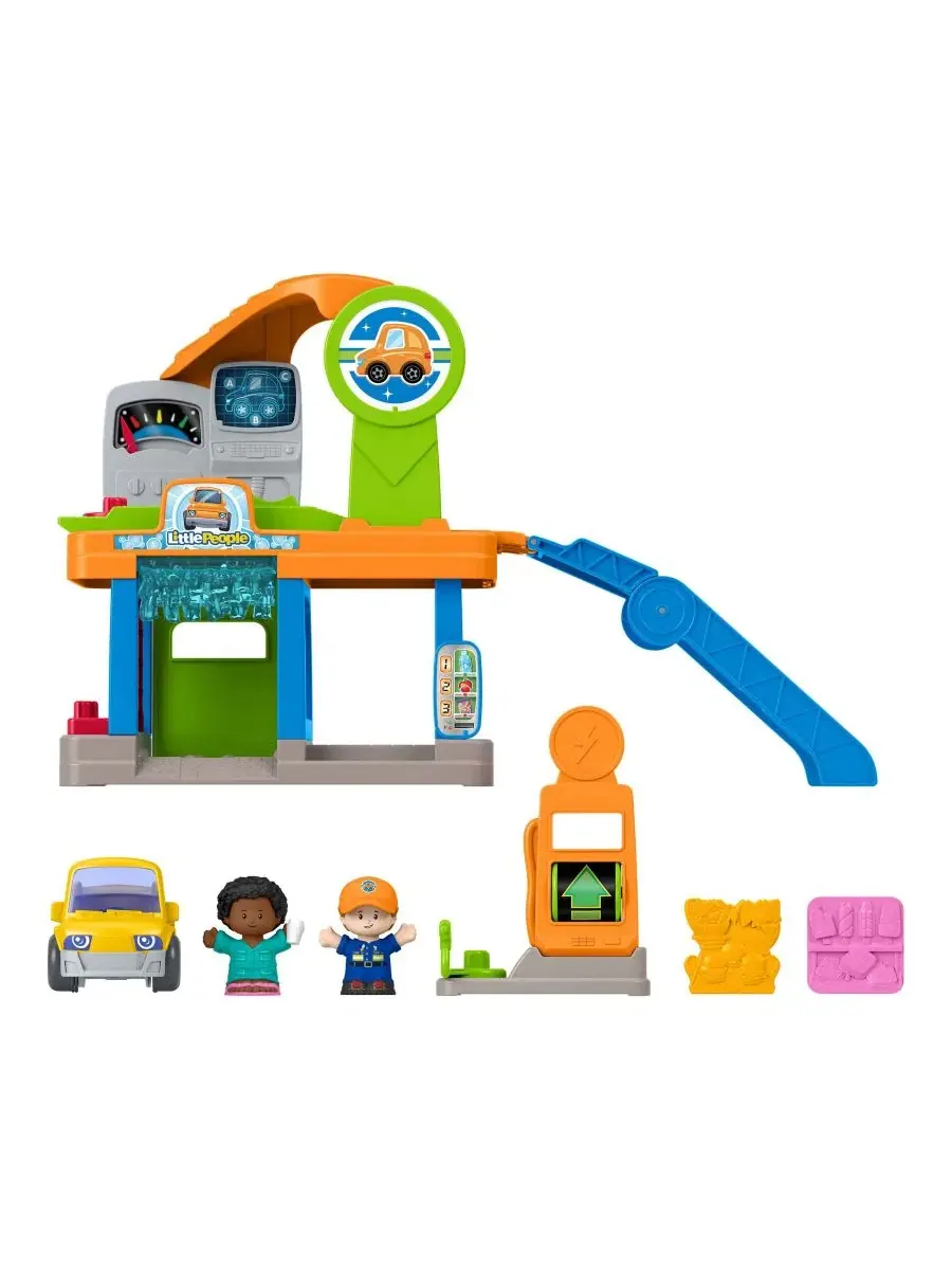 Игровой набор Little People Fillin' Fun Service Station с складной рампой Fisher Price — изображение 2 из 6, нет цвета