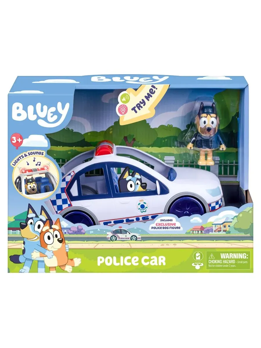 Игровой набор Полицейская машина Bluey с фигуркой полицейского