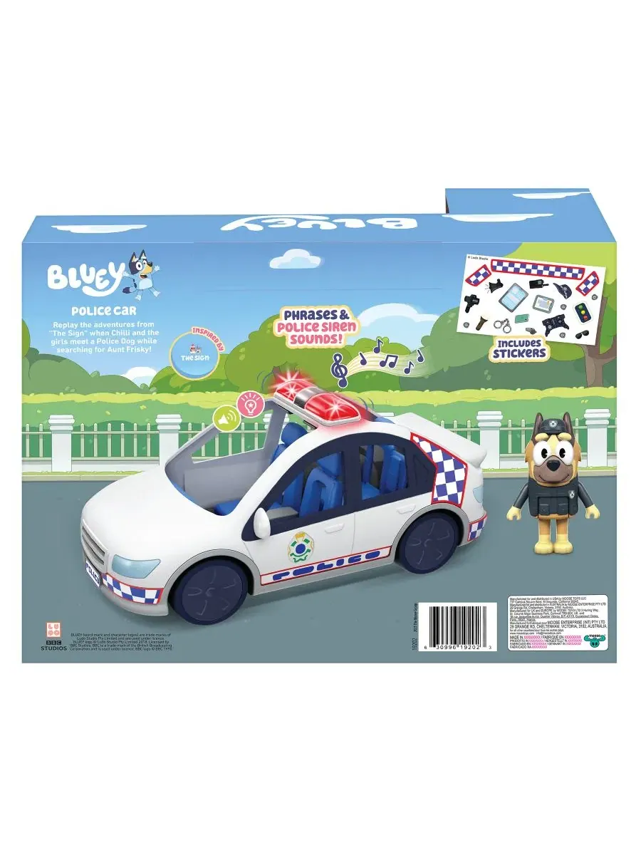 Игровой набор Полицейская машина Bluey с фигуркой полицейского — изображение 3 из 9, нет цвета