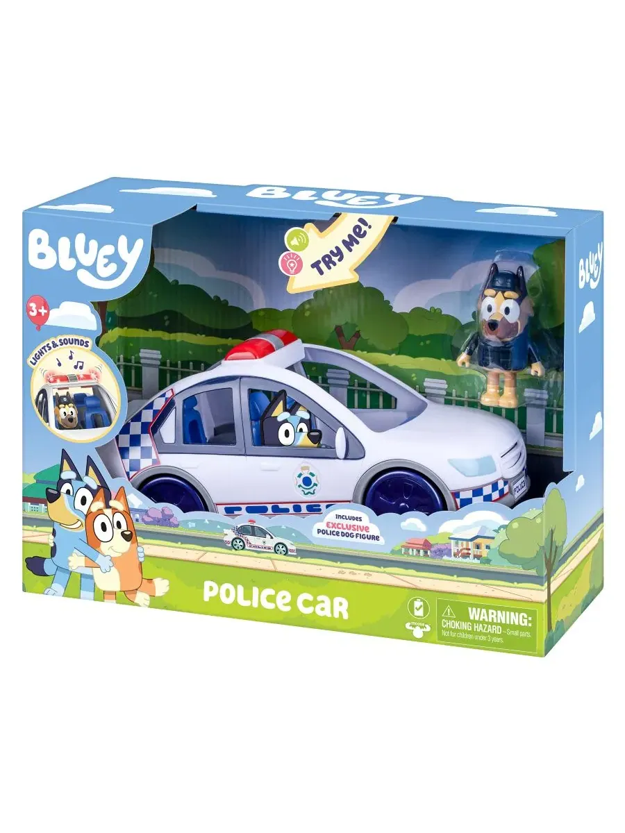 Игровой набор Полицейская машина Bluey с фигуркой полицейского — изображение 6 из 9, нет цвета
