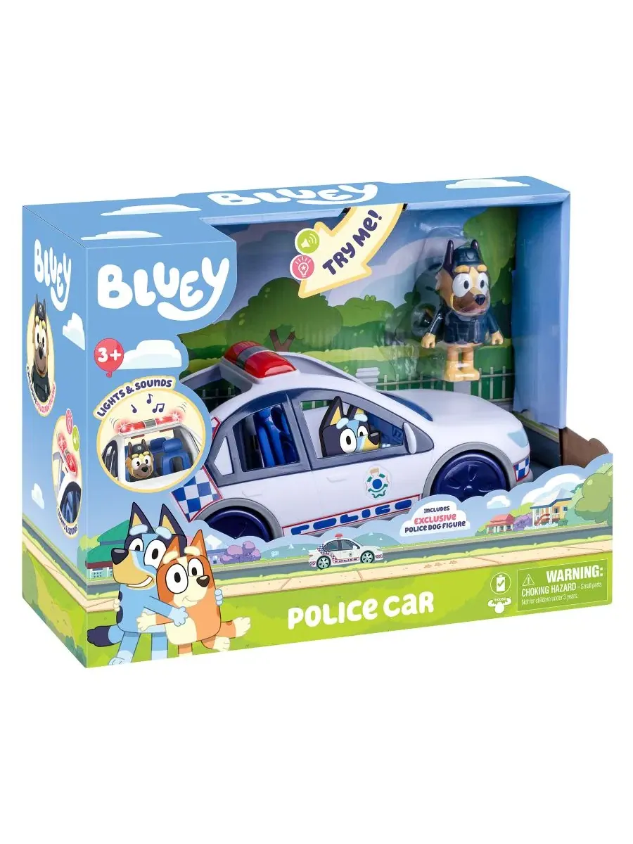 Игровой набор Полицейская машина Bluey с фигуркой полицейского — изображение 8 из 9, нет цвета