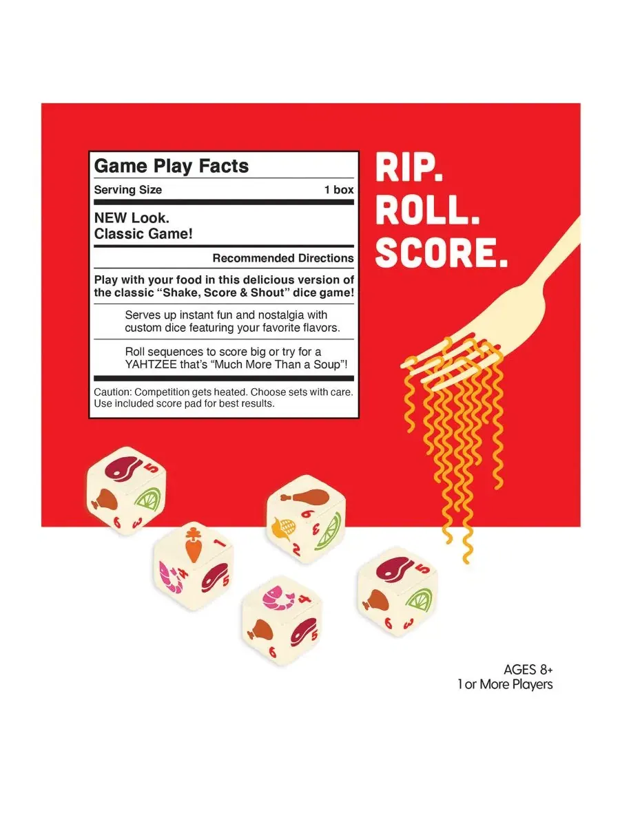 Игра «Яхтзи» с лапшой быстрого приготовления Usaopoly — изображение 3 из 3, мульти