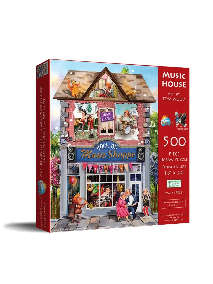 Пазл 500 деталей с изображением Music House SunsOut