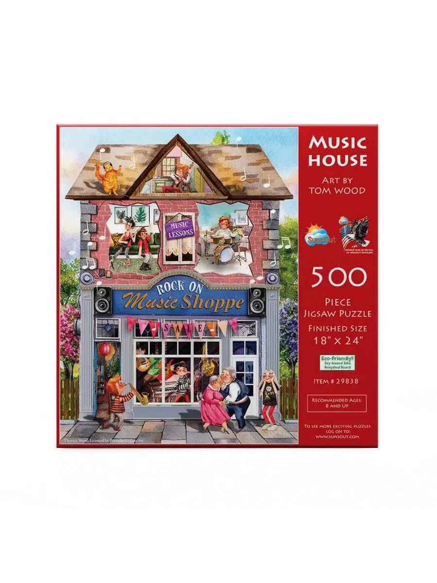 Пазл 500 деталей с изображением Music House SunsOut — изображение 2 из 5, нет цвета