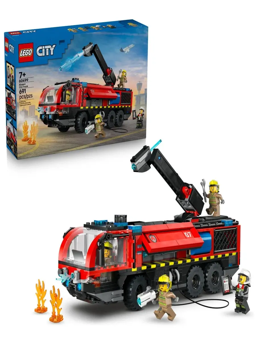 Конструктор «Пожарная машина городского аэропорта», номер 60499, 691 деталь Lego