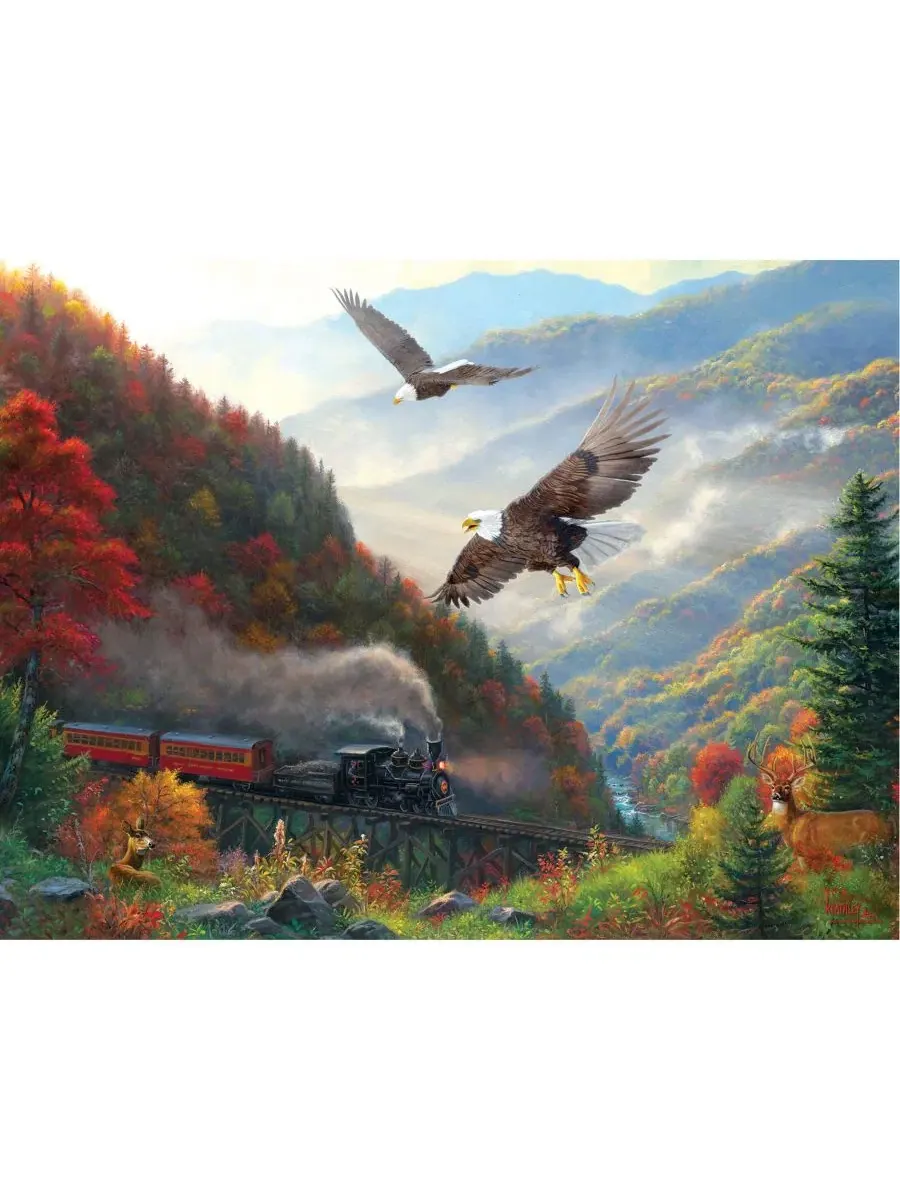 Пазл 500 элементов Great Smoky Mountain Railroad SunsOut — изображение 4 из 5, нет цвета