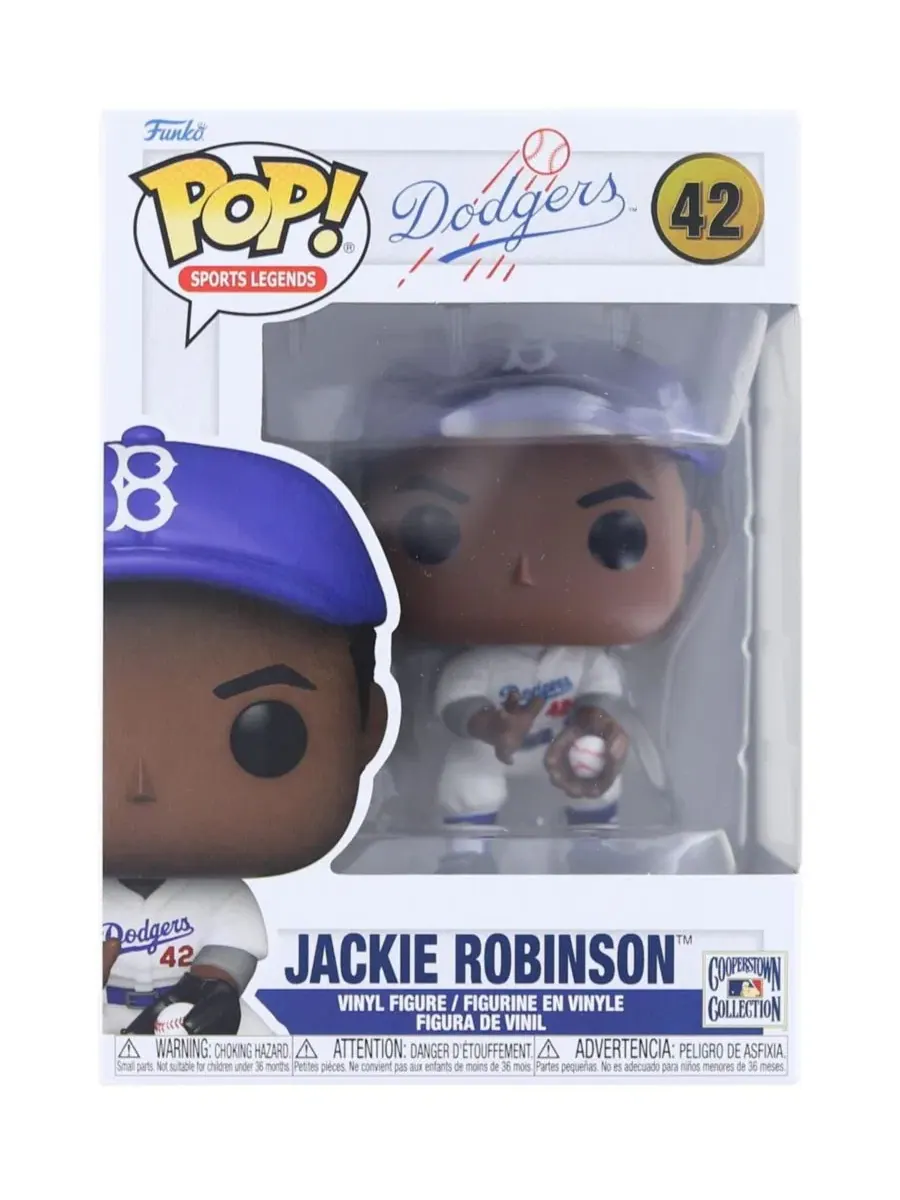 Фигурка Funko Pop! MLB LA Dodgers Jackie Robinson, 9,5 см — изображение 2 из 3, нет цвета