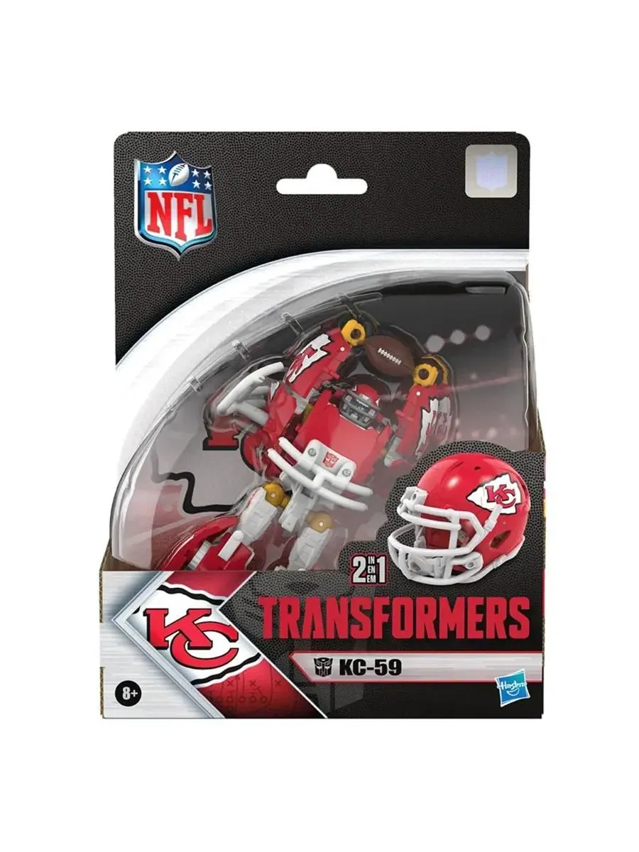 Фигурка трансформера с футбольным шлемом Kansas City Chiefs KC-59 Transformers, 14 см — изображение 3 из 6, нет цвета