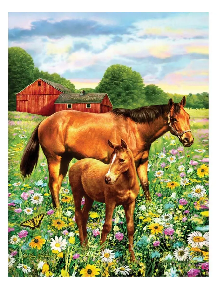Пазл 500 элементов Mare and Foal SunsOut, 45x60 см — изображение 2 из 5, нет цвета