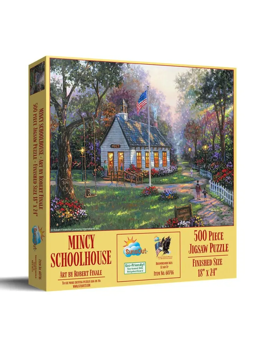 Пазл 500 элементов Mincy Schoolhouse SunsOut