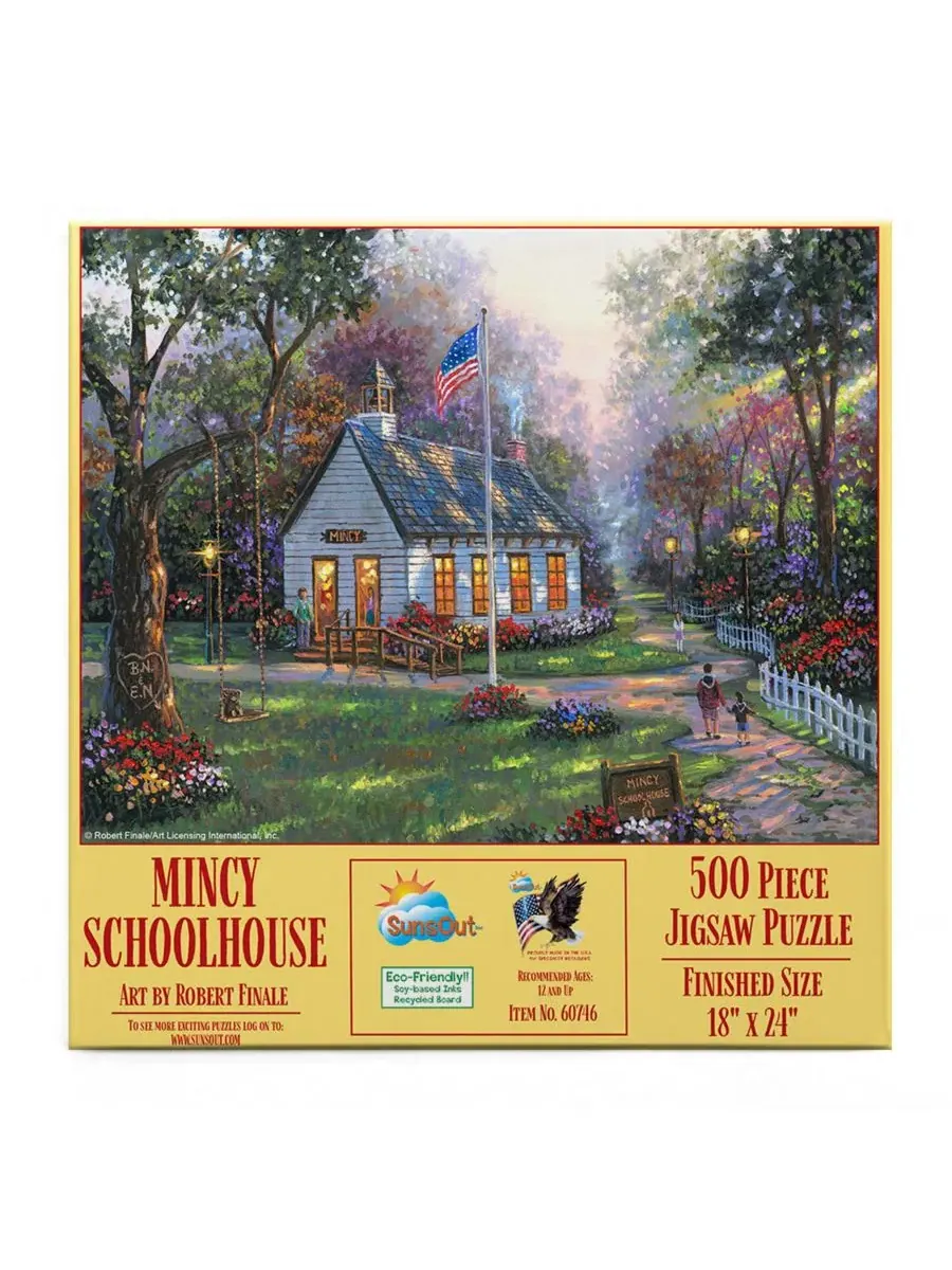 Пазл 500 элементов Mincy Schoolhouse SunsOut — изображение 2 из 5, нет цвета