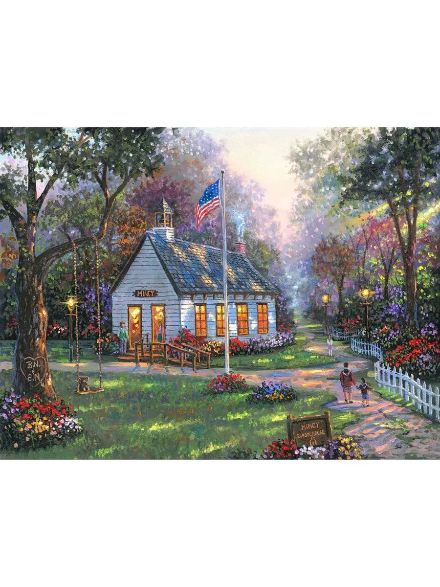 Пазл 500 элементов Mincy Schoolhouse SunsOut — изображение 4 из 5, нет цвета