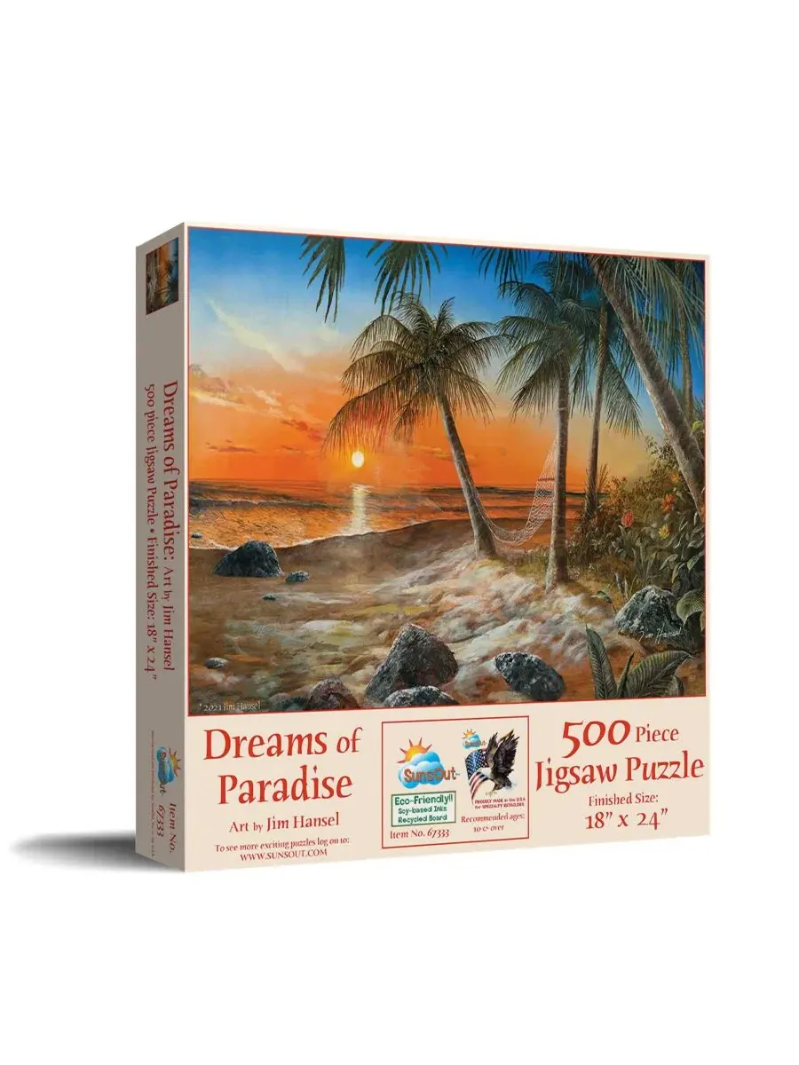 Пазл «Мечты о рае» (500 деталей) для взрослых Sunsout
