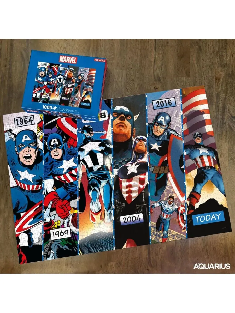 Пазл Marvel «Хронология Капитана Америки», 1000 деталей Nmr Distribution — изображение 3 из 3, нет цвета