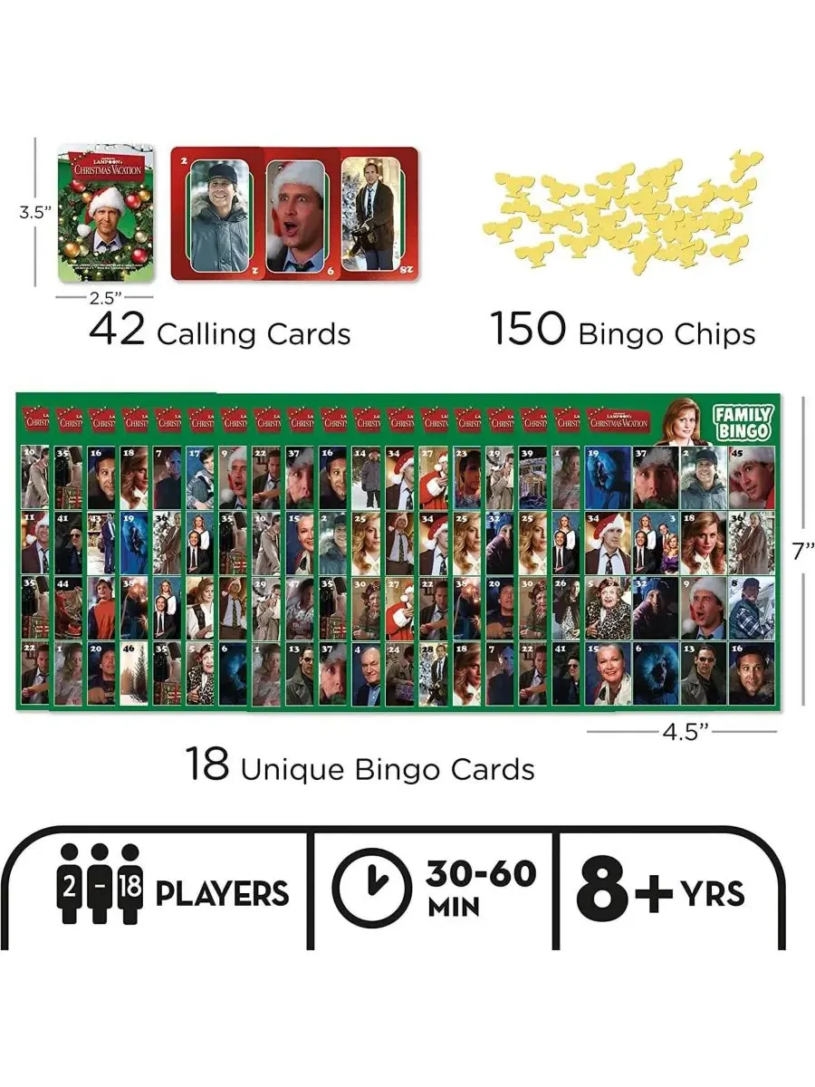 Настольная игра «Рождественские каникулы» Bingo NMR Distribution — изображение 2 из 3, нет цвета