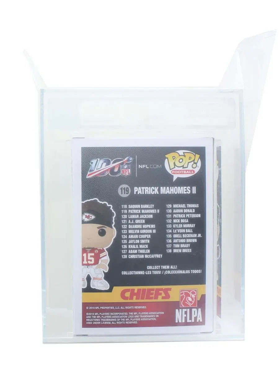 Фигурка Funko Pop! Винил Patrick Mahomes II Kansas City Chiefs, AFA 9.0 — изображение 3 из 3, нет цвета