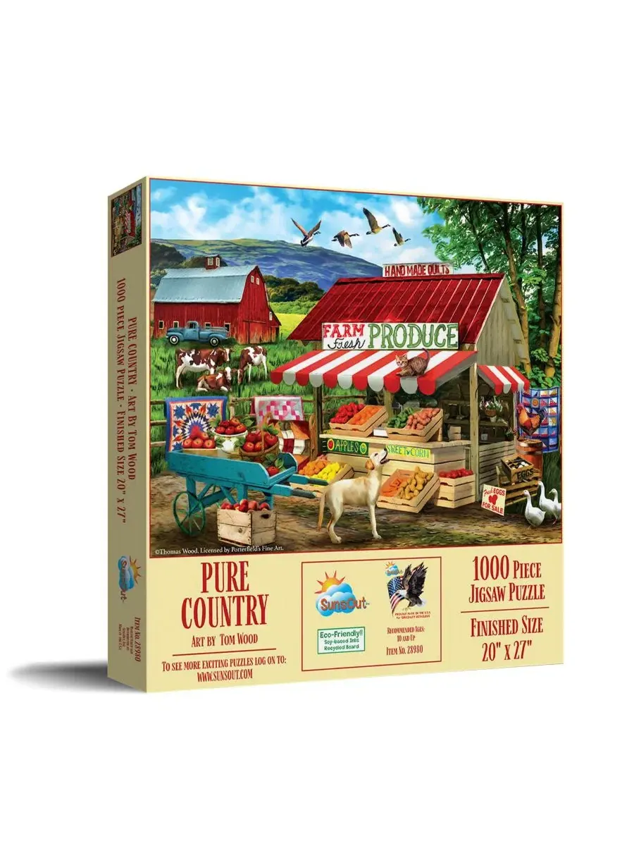 Пазл Pure Country из 1000 деталей для взрослых Sunsout
