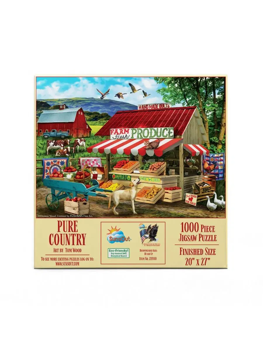 Пазл Pure Country из 1000 деталей для взрослых Sunsout — изображение 2 из 5, нет цвета