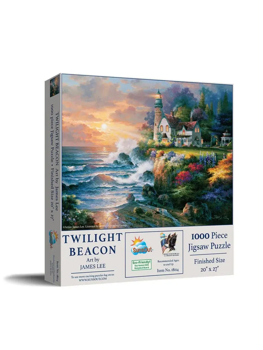 Пазл 1000 элементов с флористическим принтом Twilight Beacon SunsOut, 51×69 см