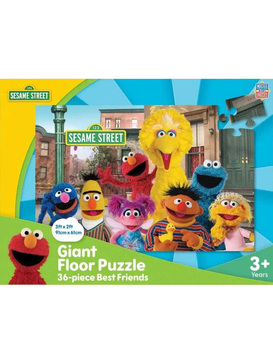 Напольный пазл 36 элементов с персонажами Улицы Сезам Best Friends MasterPieces Puzzles