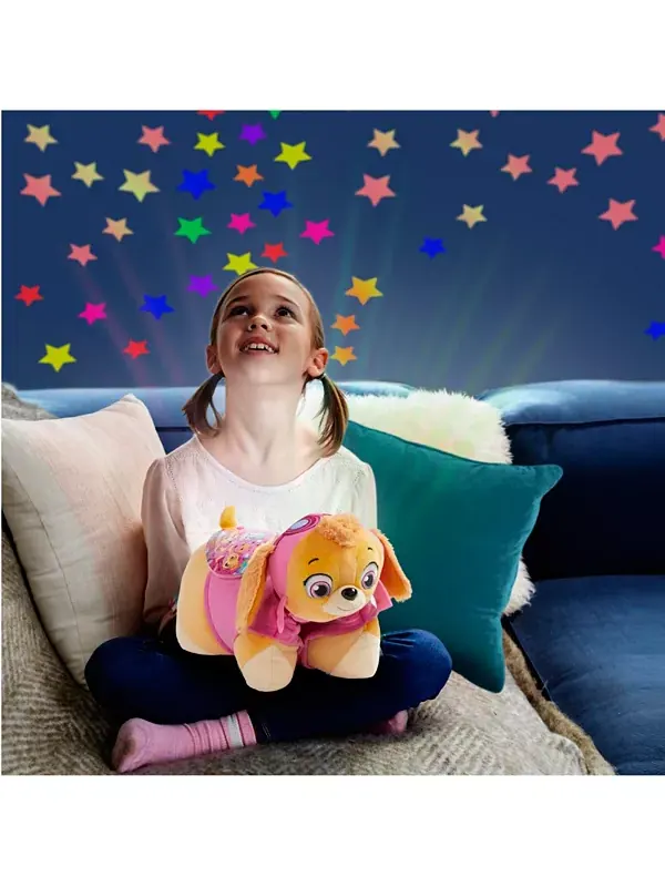 Ночной светильник Nickelodeon Skye Sleeptime Lite, плюшевая игрушка Pillow Pets — изображение 4 из 4, розовый