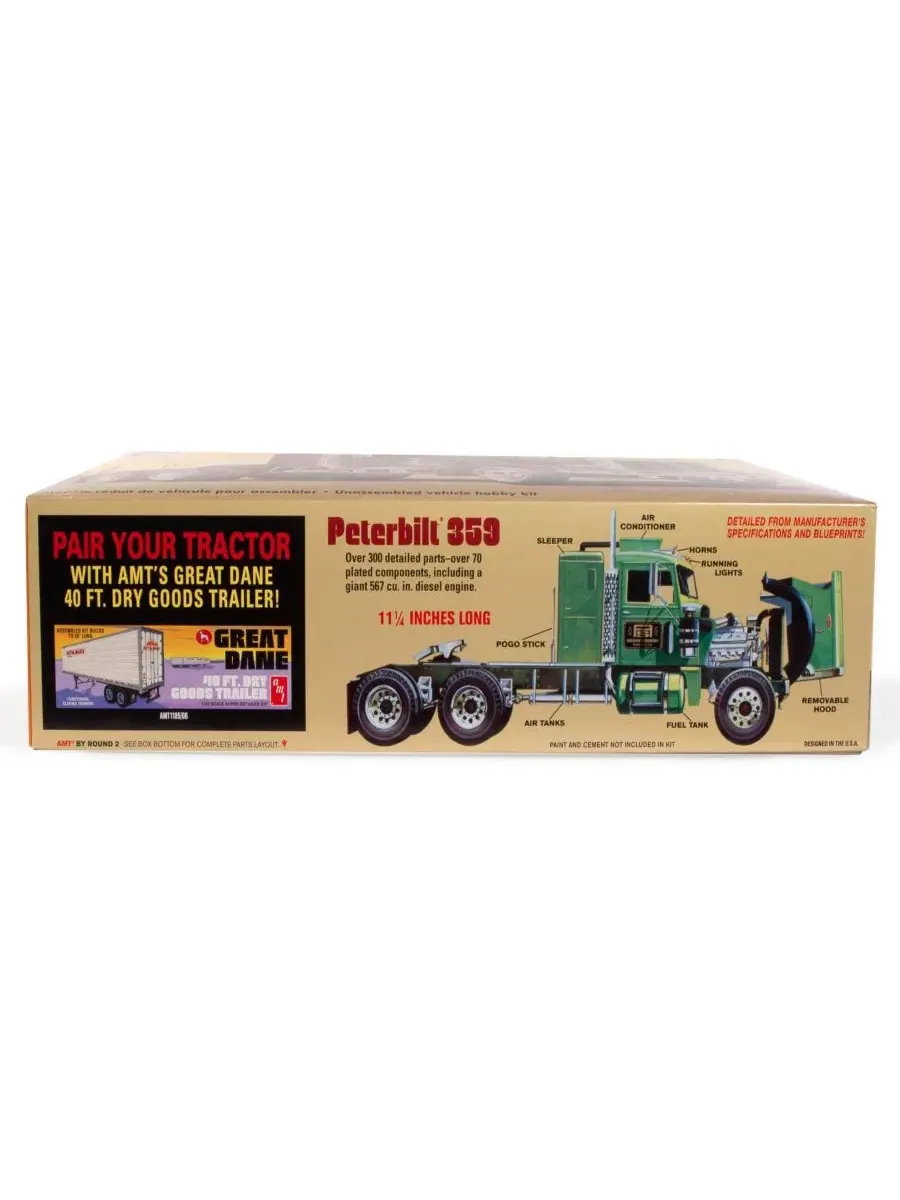Набор для сборки модели грузовика Peterbilt 359 California Hauler Round 2 — изображение 2 из 3, мульти