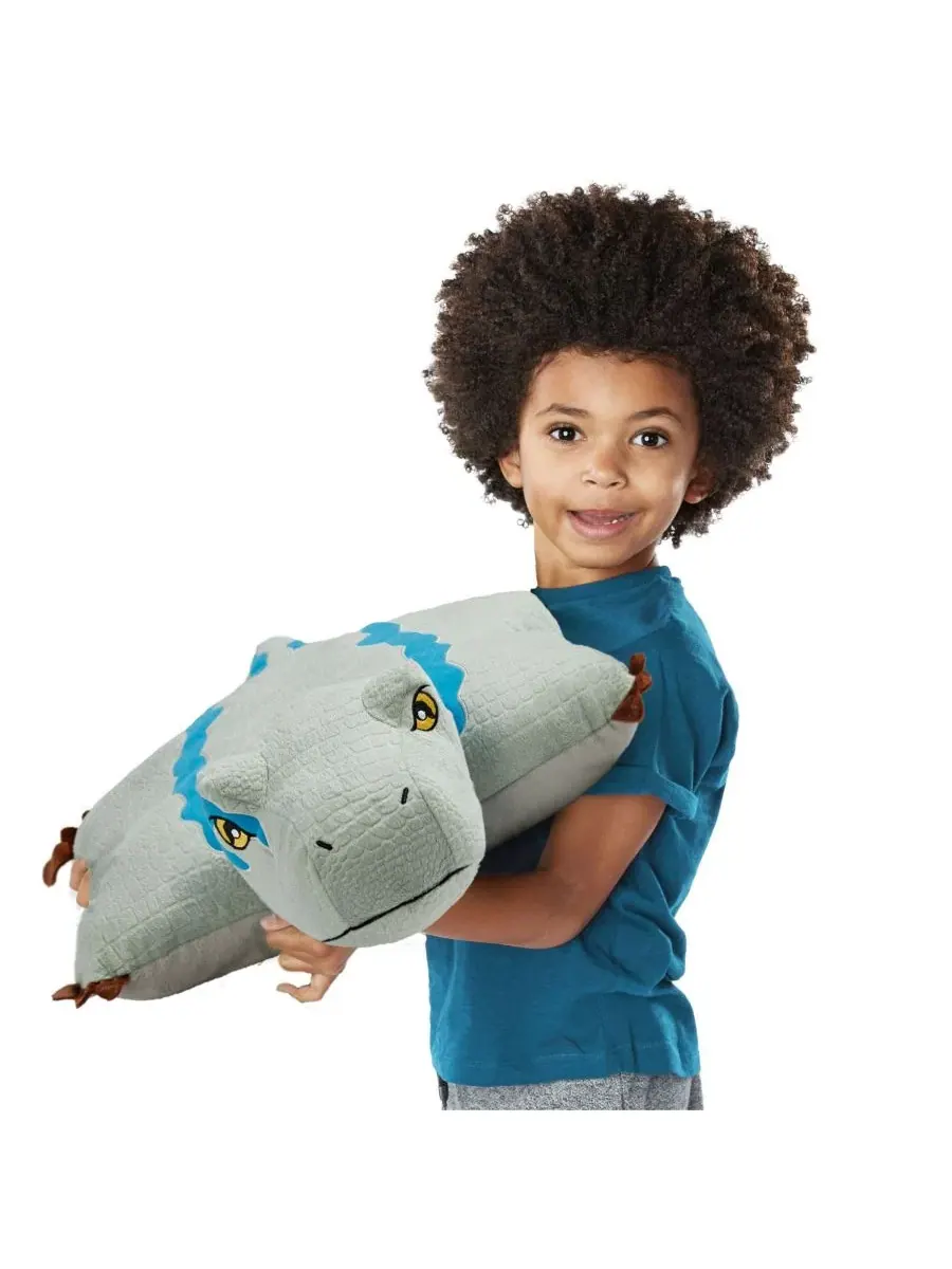 Мягкая плюшевая игрушка-подушка "Парк Юрского периода", 41 см (40 см) Pillow Pets — изображение 3 из 7, синий