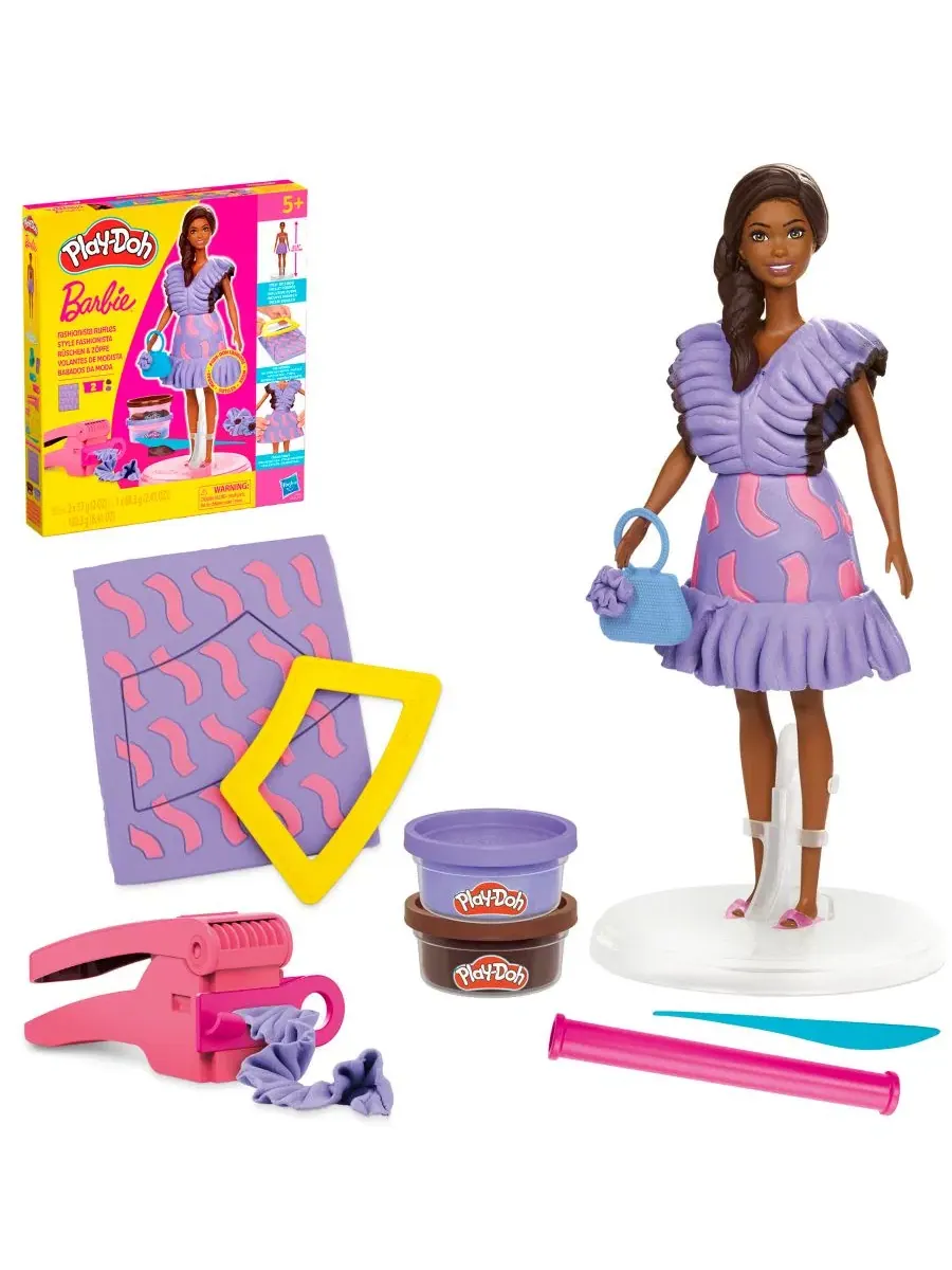 Набор Barbie Fashionista Ruffles Play-Doh — мульти
