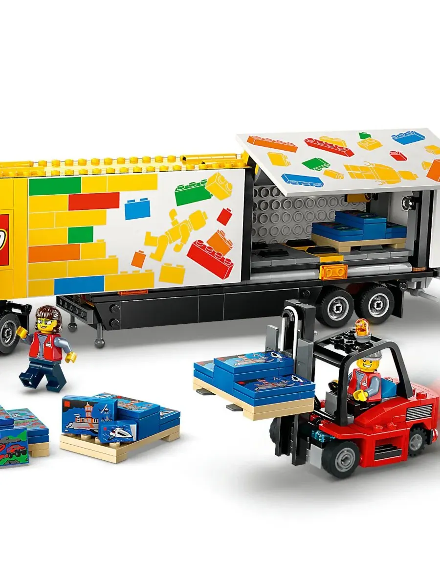 Игровой набор LEGO City Желтый грузовик доставки 60440 — изображение 2 из 14, мульти