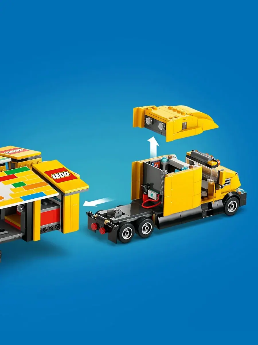 Игровой набор LEGO City Желтый грузовик доставки 60440 — изображение 6 из 14, мульти