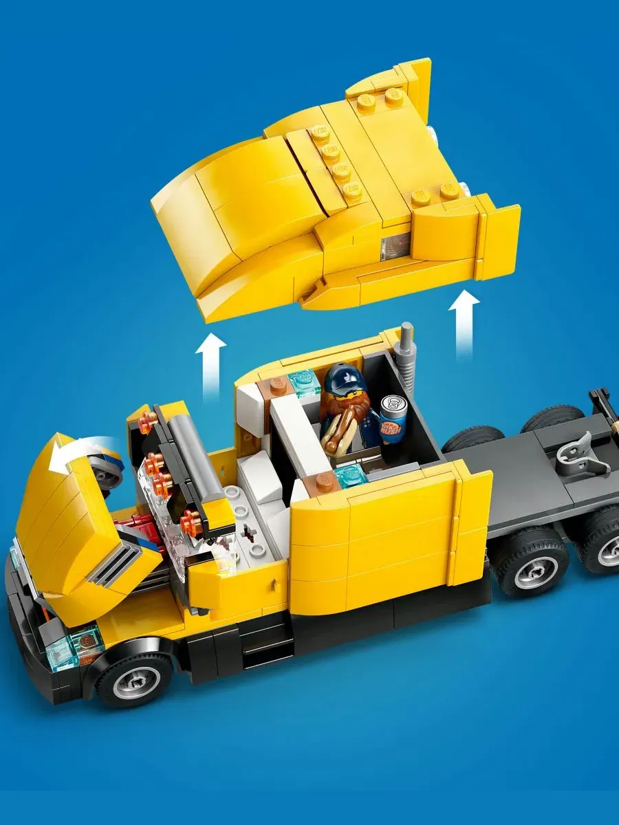 Игровой набор LEGO City Желтый грузовик доставки 60440 — изображение 7 из 14, мульти