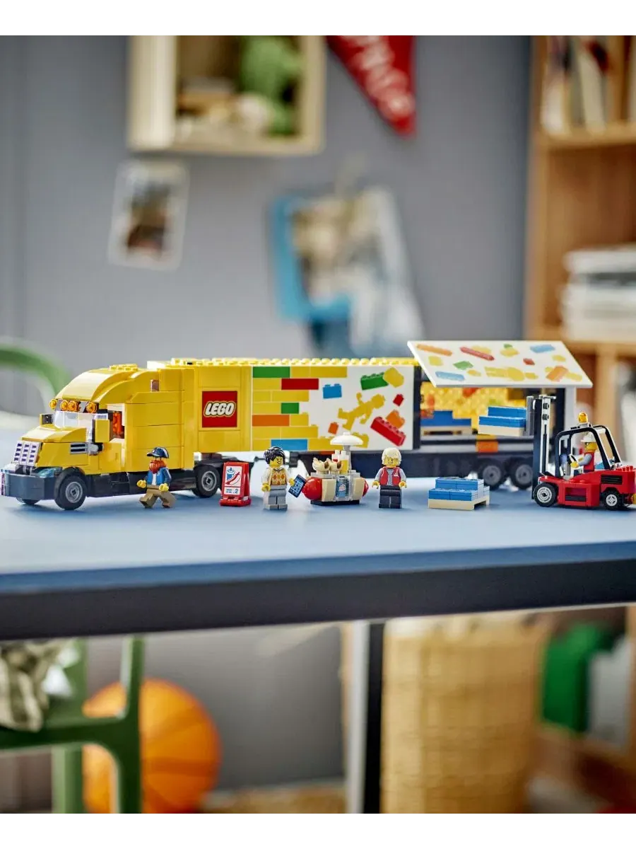 Игровой набор LEGO City Желтый грузовик доставки 60440 — изображение 10 из 14, мульти