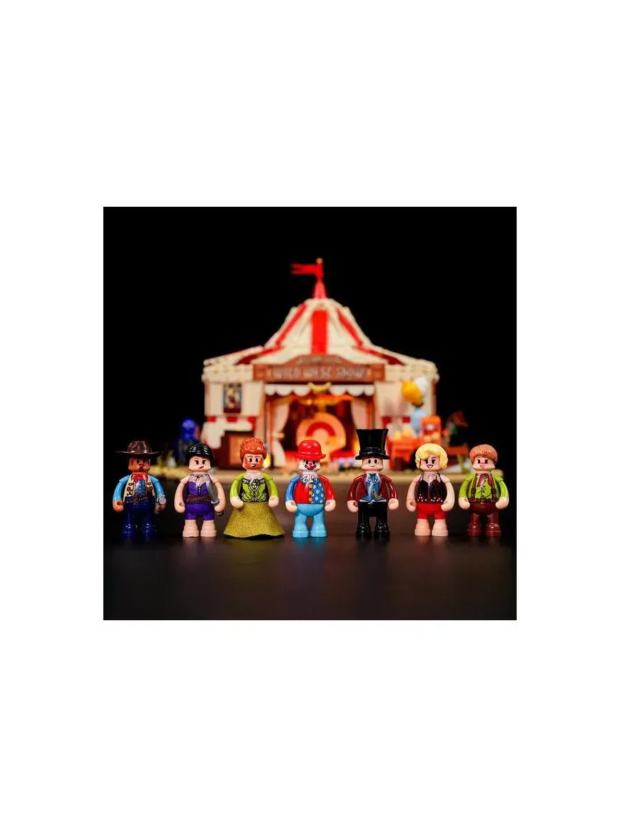 Конструктор Lumibricks с подсветкой, модель Travelling Circus The Wild West Show, 1962 деталей — изображение 3 из 10