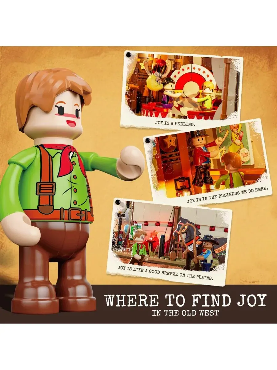 Конструктор Lumibricks с подсветкой, модель Travelling Circus The Wild West Show, 1962 деталей — изображение 8 из 10