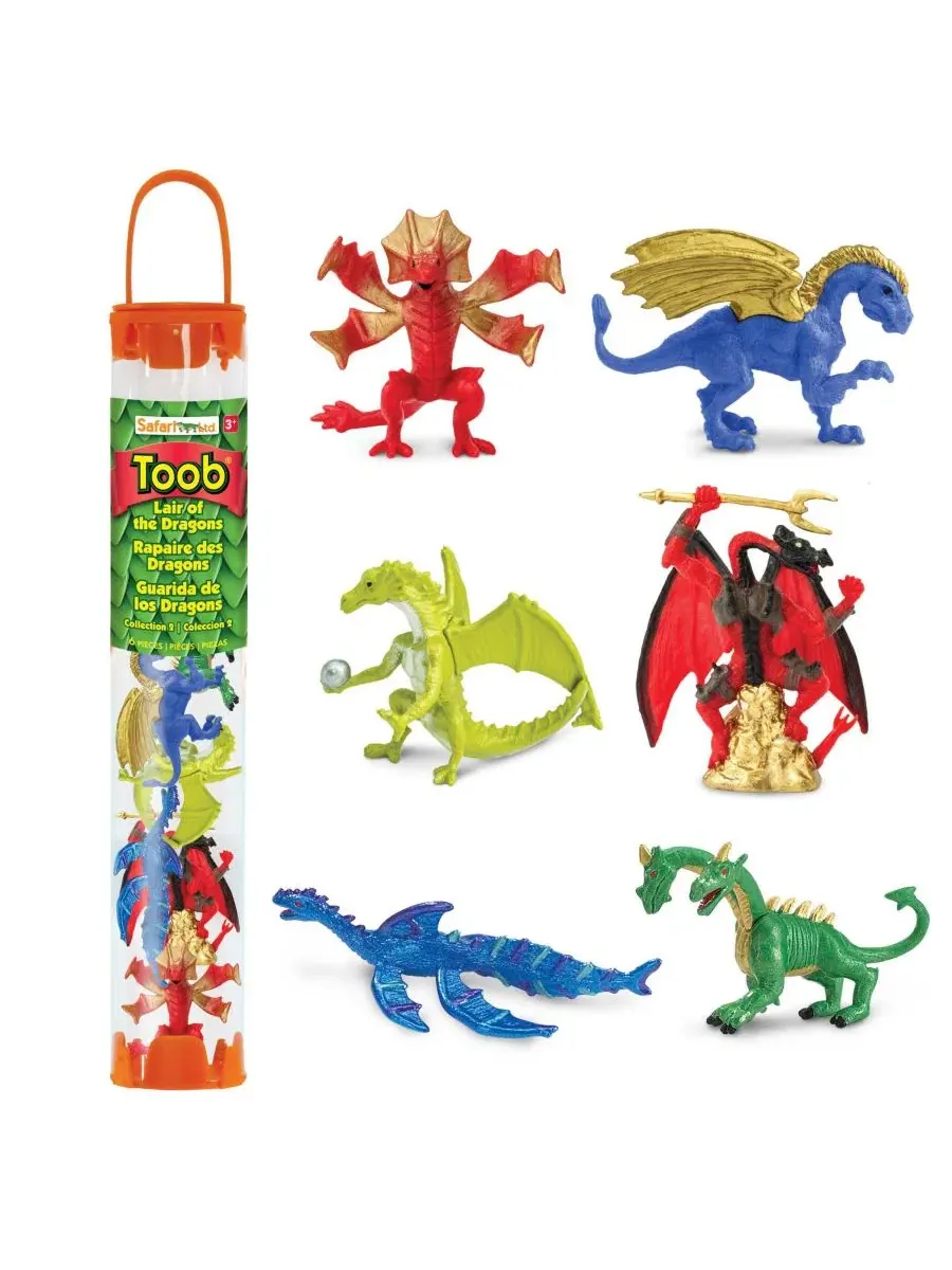 Набор игрушечных драконов Lair Of The Dragons Collection 2 Safari Ltd.