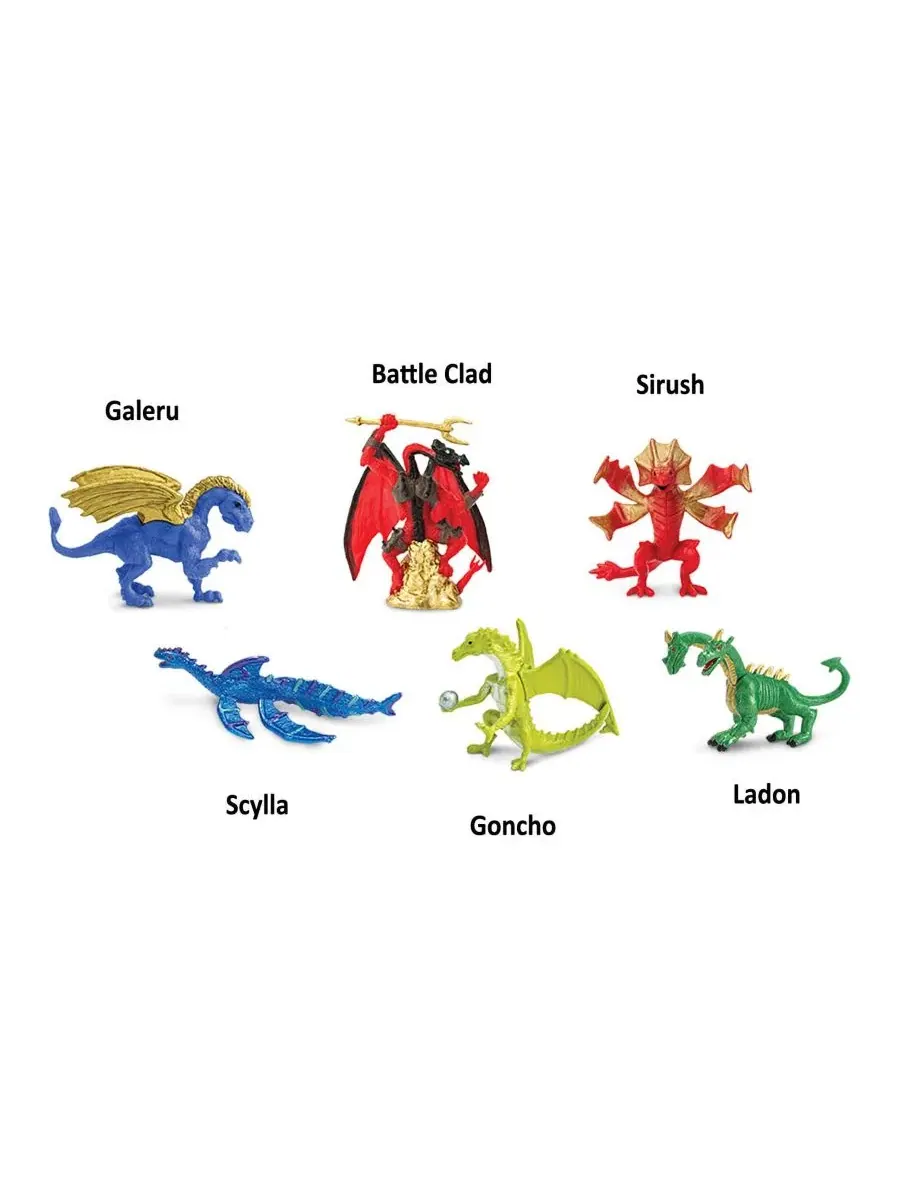 Набор игрушечных драконов Lair Of The Dragons Collection 2 Safari Ltd. — изображение 3 из 3, мульти
