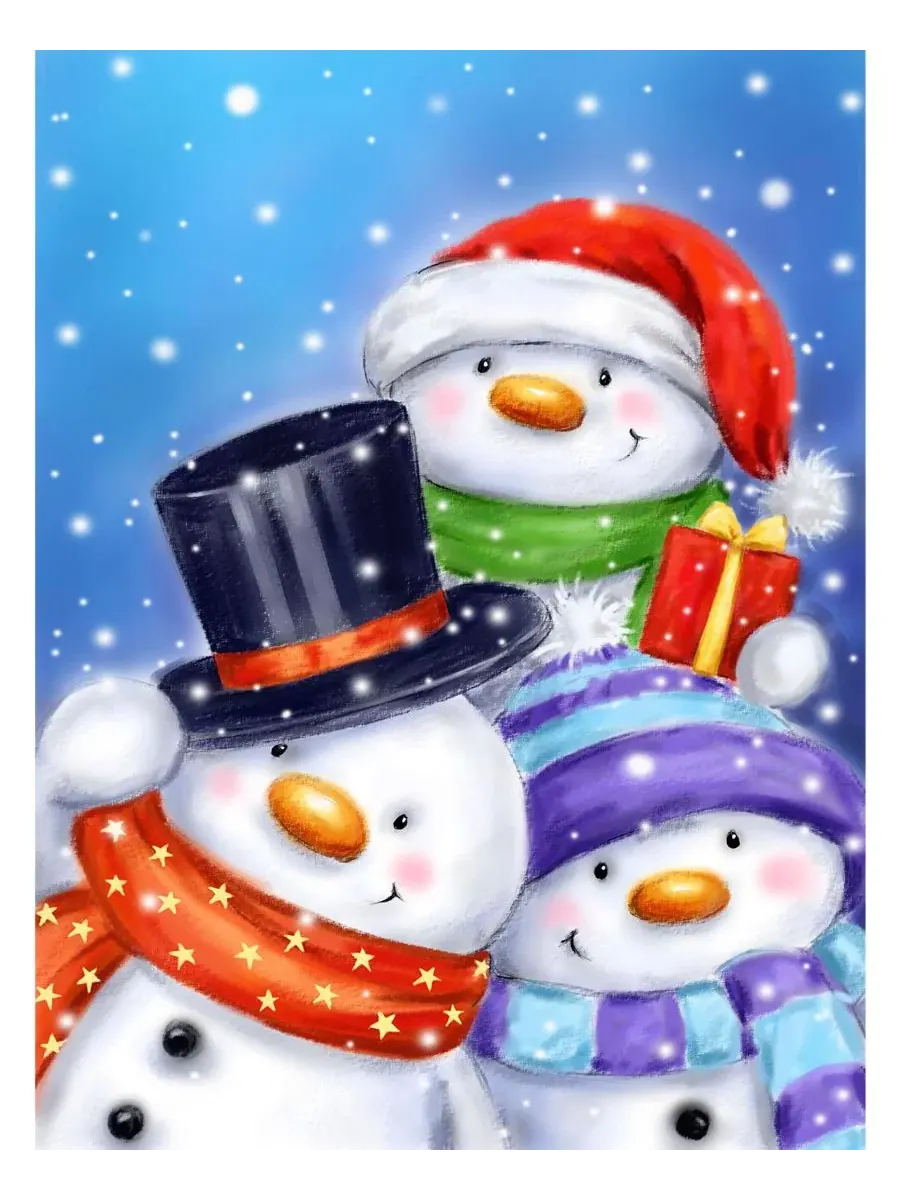 Пазл 300 деталей «Three Snowmen» SunsOut — изображение 2 из 5, нет цвета