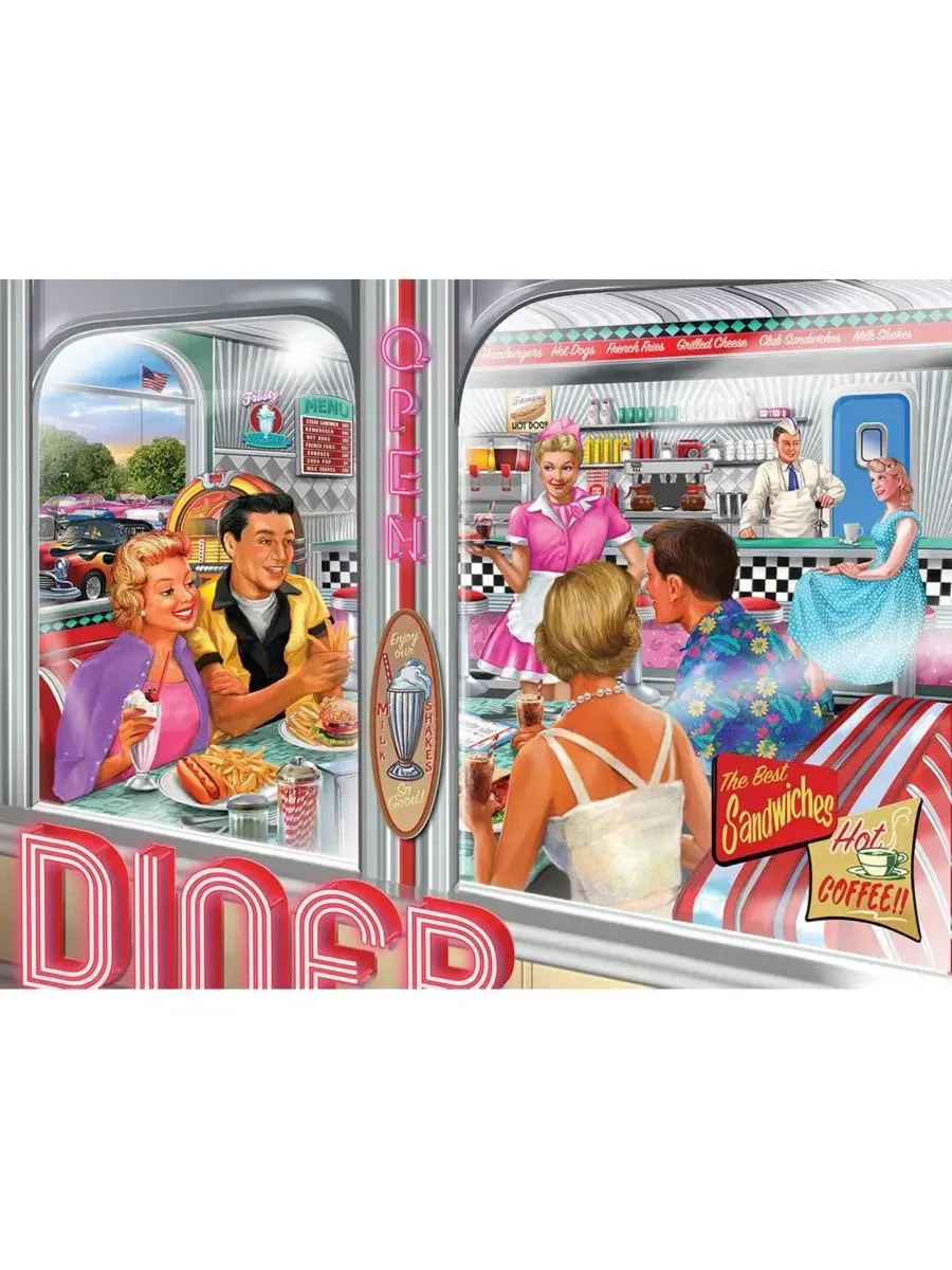 Пазл 500 деталей Date Night SunsOut — изображение 2 из 5, нет цвета