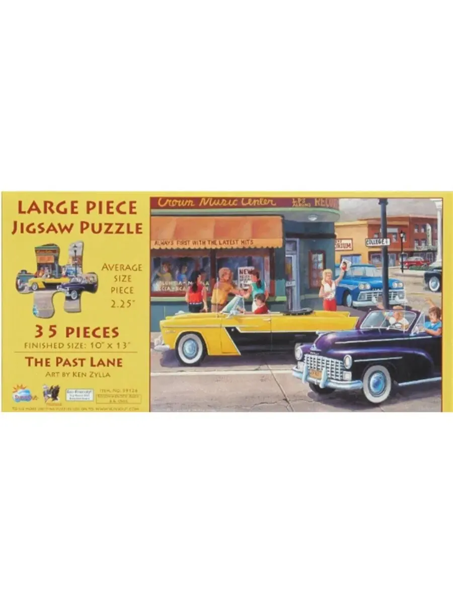 Пазл «Past Lane» из 35 деталей для взрослых Sunsout — изображение 3 из 4, нет цвета